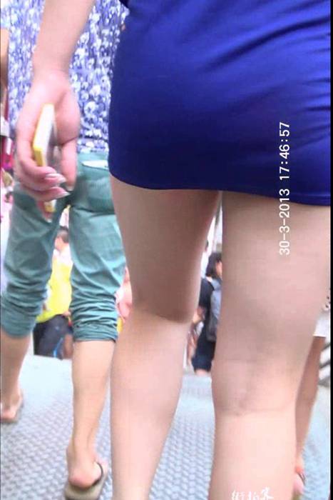 [街拍客视频]jx0355 高跟配超短裙美女腿长又美